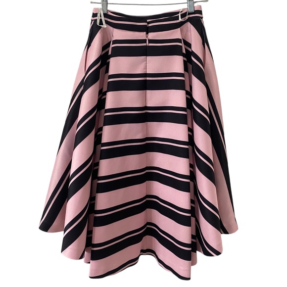 Halston Heritage Women's Hi-lo Printed Structured Skirt sz 2 - Picture 3 of 14